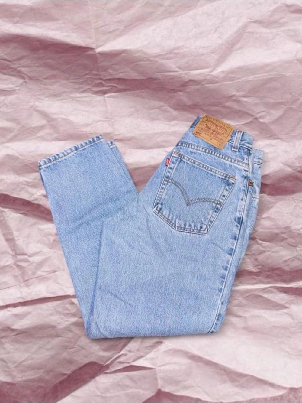 Levi's Women's Light Blue High-Rise Straight Jeans Size 10 Petite